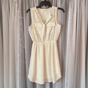 Monteau Black and White striped dress